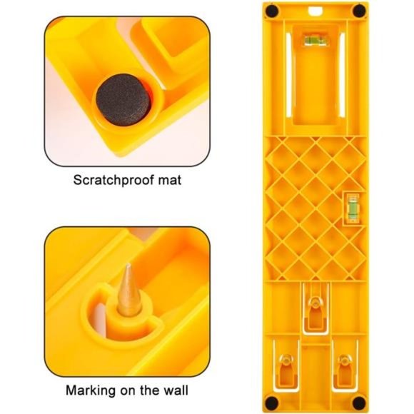 Picture Hanging Tool with Level Easy Frame Picture Hanger Wall Hanging Kit - Picture 5 of 6